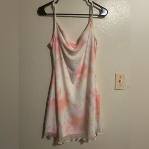 Pastel Pink Soft Sexy Mini Dress L 8 10 Romantic Barbiecore Dainty Twee Lovely